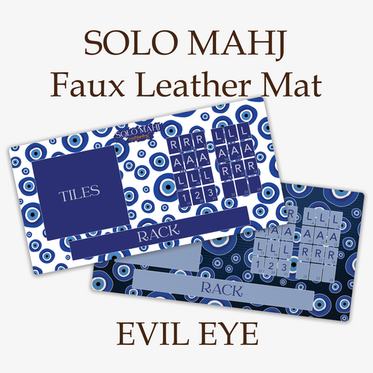 Solo Mahj Faux Leather Mat – Evil Eye
