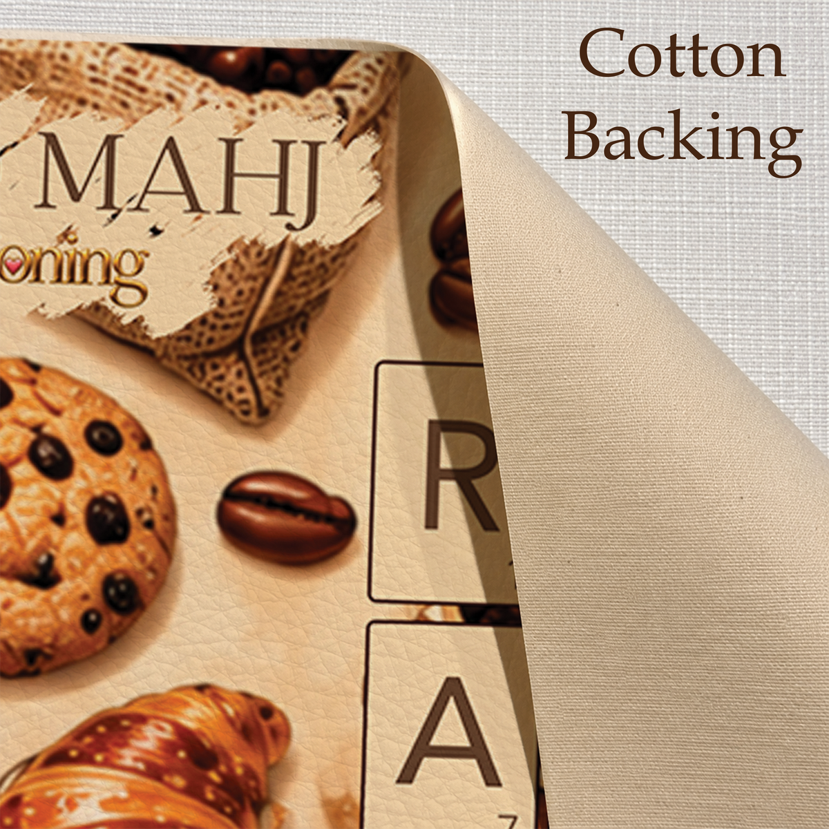 Solo Mahj Faux Leather Mat – Coffee Addiction