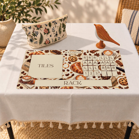 Solo Mahj Faux Leather Mat – Coffee Addiction