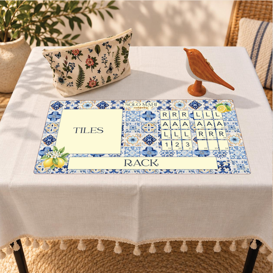 Solo Mahj Faux Leather Mat – Mediterranean